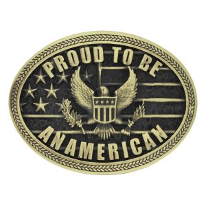 Montana Silversmiths Heritage Proud to be an American Attitude Buckle (A670C)